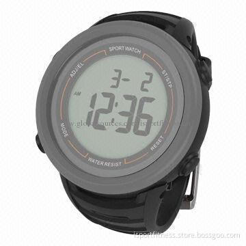 10 Laps Waterproof Wrist Stopwatch with Large Screen